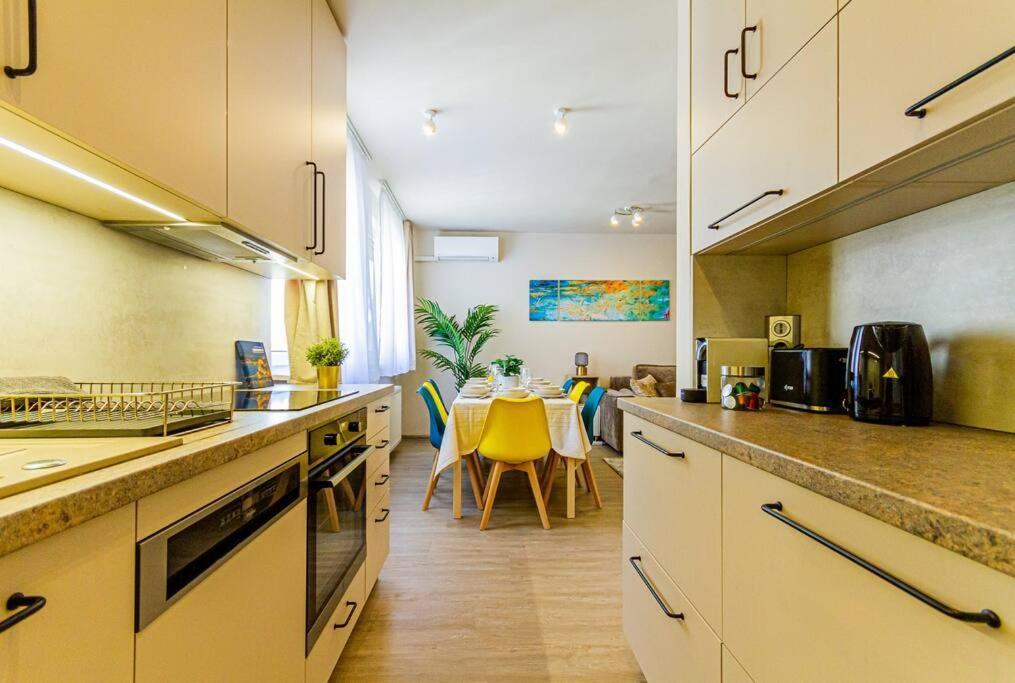 Roomy Apartment 80Sqm At City Center Free Parking Space, Ac & Balcony Budapešť Exteriér fotografie